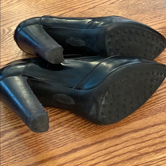 Todd black leather booties - Picture 4 of 10